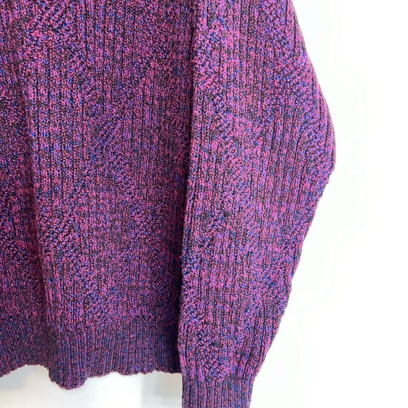 VINTAGE CHRISTIAN DIOR PURPLE KNIT SWEATER - Picture 9 of 13